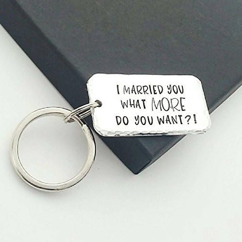 10th Wedding Anniversary Gifts, Aluminium Couples Keyring with Gift Box, Humour Gifts