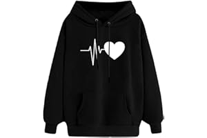 Yuson Girl Sudadera con Capucha de Mujer con Bolsillo Tipo Canguro de Manga Larga Sólida y cómoda Sudadera con Capucha de Manga Larga Otoño/Invierno