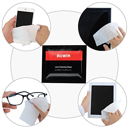 Brillenputztüch, AOWIN Lens Cleaning Wipes für iPhone, iPad, Gläsern, Tablets, Notebook, Touchscreen Display, LCD-Bildschirmen und anderen. - 4