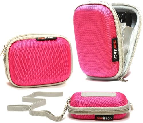 Navitech Pink Hard Water Resistant mp3 digital audio player Case / Cover Compatible With The SanDisk Sansa Fuze