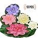 Produktbild Legendog Künstliche Pflanze für Teich, Teich Lotus | Lotus Künstlich Set | Lotusblatt Künstlich | KüNstliche Aquarium Pflanzen | Künstliche Blume Dekorativ | Künstliche Schaumpflanze | Gefälschte Schwimmende Blume mit Gefälschten Lotusblättern