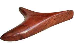 WILAI Massageholz Uni Dreispitz Birdy aus glattem Hartholz für Triggerpunktmassagen