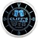 Produktbild ncp0612-b CLIFF'S Home Bar Beer Pub LED Neon Sign Wall Clock Uhr Leuchtuhr/ Leuchtende Wanduhr