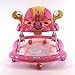 baby walker sea explorer activity board music & lights 3 height adjustable with interactive sounds choice of 6 colours (Pink)