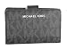Produktbild Michael Kors Damen Geldbörse, schwarz mit MK Logo 3x8x13 cm, Echtes Leder, JET SET TRAVEL