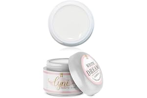 ‎LYNIS NAILSHOP Farbgel für Gelnägel Weiß 5ml, White Dream, Hochdeckende UV Nagelfarbe mit cremiger Textur für French Nails & elegante Modellagen, Aushärtbar unter LED & UV, Deutsche Marke, Lynis-Nailshop.de