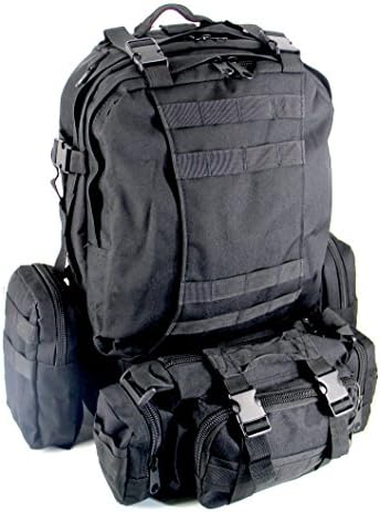 SHARK ARMY Military Tactical Backpack Assault Pack Bug Out Bag Rucksacks Combat Backpack Combat Travel Bag 55L MBB003