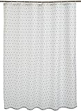 AmazonBasics Duschvorhang, Stoff, bedruckt, 180 x 180 cm, Anker-Motiv, Blau