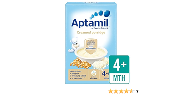 aptamil creamed banana porridge baby cereal 125g