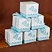 Produktbild pedgeo (TM) New Arrivals 20 Himmel und Erde verdeckt Love Square Sweet Candy Box Geschenk Verpackung Box Hochzeit Party Favor Dekorationen D6 blau