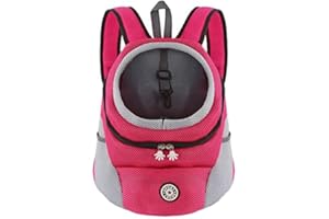 M MUNCASO Mochila Transportadora para Perros y Gatos, Bolsa de Viaje para Mascotas, Paquete Frontal para Cachorros, Aprobada por Aerolíneas para Viajes de Senderismo al Aire Libre