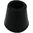 Shepherd Hardware 8758E Leg Tips 1/2-Inch Inside Diameter Rubber Chair Leg Caps, Black, 24 Count (Pack of 1)