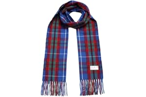 TG Thistle Gem Traditional Tartan Clan Scarves – Multicolor, super-soft Scottish Clan Tartan Scarf - Perfect for both Men and Women