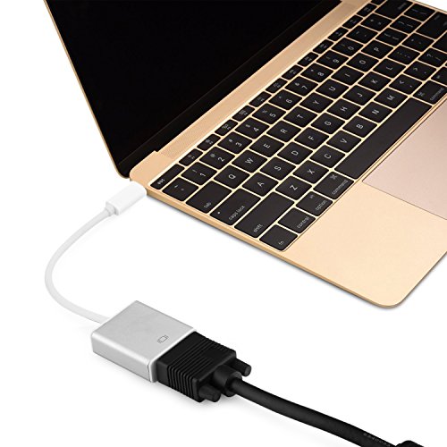 KiWiBiRD USB 3.1 Typ-C thunderbolt 3 zu VGA Adapter (18.5cm Kabel, USB TYP C zu VGA) für Apple MacBook 12”, MacBook Pro, Google 2nd Chromebook Pixel, Samsung Galaxy TabPro S 12”, Zen AiO PC, Dell XPS 12/13/15 und mehr Typ C fähige Geräte - 6