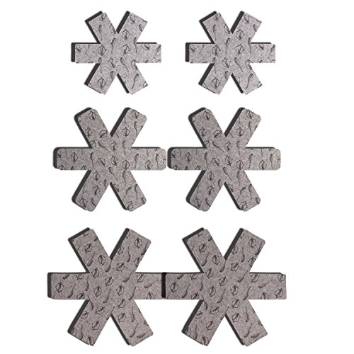 ZeWoo Protectores de Pan para Artesanías, Juego de 6 - Gris