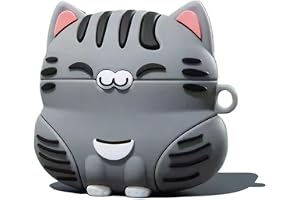 GULVQYF Söt tecknad 3D kattdesign öronsnäckor fodral för Airpods 5 (2026)/för Airpods 4 (2024), Kawaii silikonhörlurar skydda