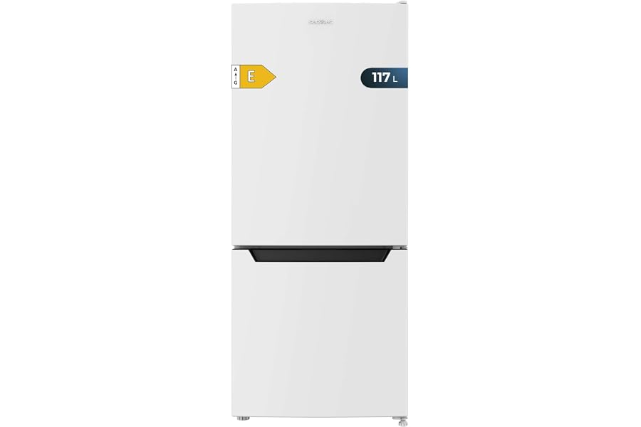 Cecotec Frigorífico Combi No Frost Bolero CoolMarket Combi 117 DF White E. Frigorífico combi blanco, 117L, Defrost, clase E y
