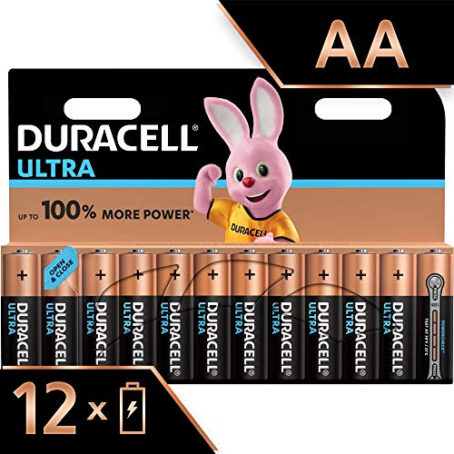 Duracell Ultra, Piles Alcalines Type AA 1,5 Volts LR6 MX1500 Lot de 12