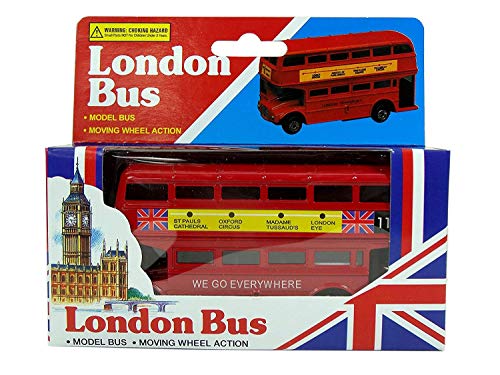 Diecast London Bus (Small) - Moving Wheel Action by T.B