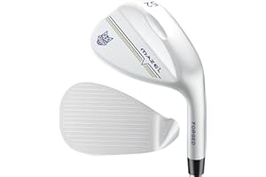 MAZEL Wolf - Cuñas de golf de 52, 56, 60 grados, para hombre, mano derecha, suela ancha y cara fresada para principiantes