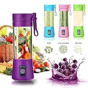 A2S Portable Electric USB Juice Maker, Blender for Smoothie and Juices, Juicer Bottle Blender, Grinder Mixer, Rechargeable Bottle Electric for Making Juice, Mixer Juicers for Fruits and Vegetables