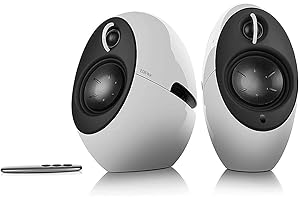 EDIFIER Luna e25HD – Sistema de altavoces 2.0 (74 Vatios) con Bluetooth, color blanco