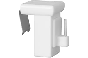 dekondo - 10 Ganci per finestre, Ganci Decorativi per la Decorazione delle finestre, Campo di serraggio: 10-27 mm Universale