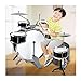 Produktbild WDXIN Kinder Jazz Drum Set 8 Stück Set 6 Drums 2 Becken Stuhl Kick Pedal 2 Drumsticks für Kinder im Alter von 1-6 Musik Spielzeug Geschenke