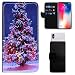 Produktbild i-Tronixs WIKO Sunny 3 Weihnachten GELDBEUTELTASCHE (5") UNIVERSAL TELEFONABDECKUNGWEIHNACHTS-Grandpa-Buch-TASCHEFall mit Kartensteckplätzen Christmas SEAZON Tree