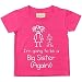 I'm Going To Be A Big Sister Again Pink Tshirt Baby Toddler Kids Available in Sizes 0-6 Months to 14-15 Years New Baby Sister Gift