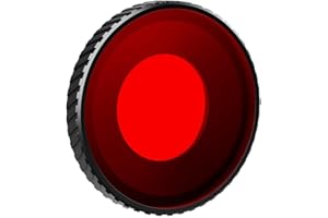 SMZhomeone Wasserdichter Tauchfilter aus Aluminiumlegierung für DJI Osmo Action 5 Pro/4, Anti-Beschlag-Objektivschutz, Zubehör für Unterwasserfotografie (rot)