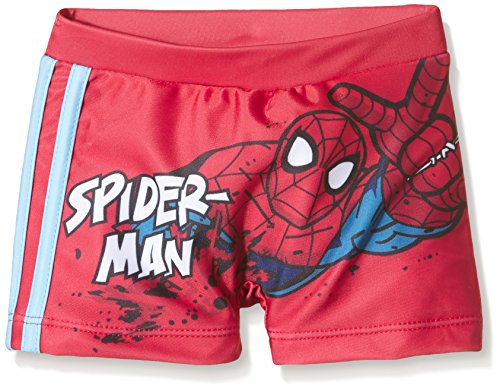 Spiderman Boxer, Bañador para Niños, Rojo, T06 años