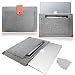Produktbild Stylebitz / Smart hellgrau Laptop Sleeve Filz Lederband-Fall-Abdeckung Tasche für Apple MacBook Air 11 "(11 cm) mit 5-fach Stylebitz Marken Siebgeflechte