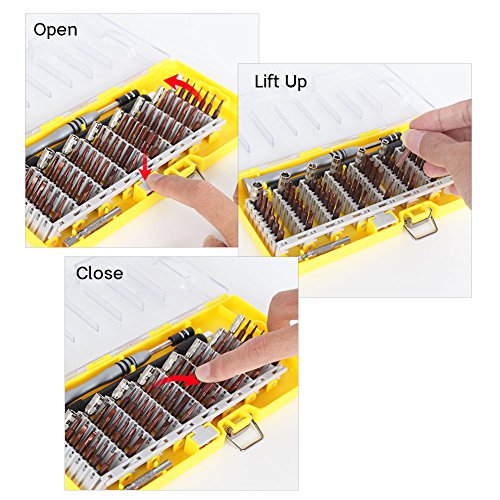 Kootek Schraubendreher Set mit 56 S2-Präzision Bits, Magnetische Mini Schraubenzieher Set Werkzeugset für IPhone7, IPhone7 Plus, IPhone, Handy, Tablet, Macbook, Xbox, PC, Uhr etc.(60 in 1) - 3