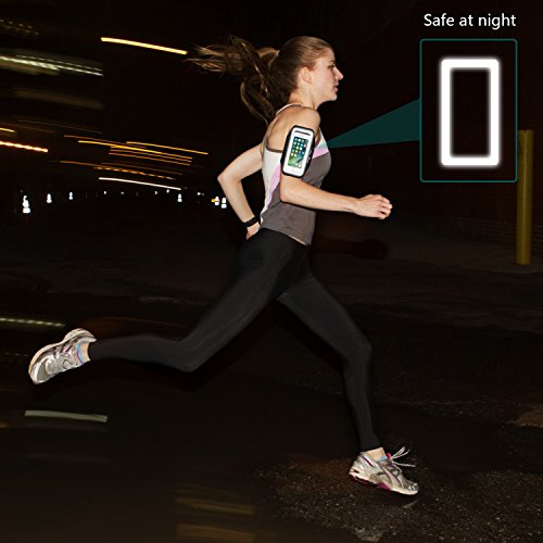 Fascia da Braccio, Alfort Fascia Sportiva da Braccio per Camminare / Escursionismo / Jogging / Palestra Compatibile con Samsung Galaxy S9 / Note 8 / S8 Plus / S8 / S7 Edge / Huawei Nova / Mate9 / P9 Lite / P10 e altri smartphone inferiori a 6