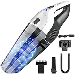 Holife Aspirateur à Main Sans Fil, Aspirateur de Table sans Fil Portatif avec Aspiration Puissants, Charge Rapide (avec Base de Charge), Hepa Filtres Lavables pour Maison, Voiture, Table, Bureau