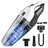 Holife Aspirateur à Main Sans Fil, Aspirateur de Table sans Fil Portatif avec Aspiration Puissants, Charge Rapide (avec Base de Charge), 2 Filtres Lavables pour Maison, Voiture, Table, Bureau, Canapé