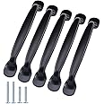 imatenn 20-Pack Black Cabinet Handles, Bow Shaped Cupboard Knobs, Furniture Pulls for Kitchen Wardrobe Drawer,128mm Hole Centers