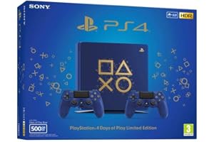 Sony Playstation 4 Slim Days of Play Limited Edition 500GB, Blue, E-Chassis + 2 Controller