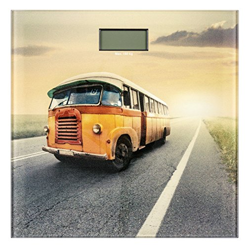 Wenko 21592100 Badwaage Vintage Bus LCD-Display