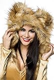 Heiße Löwin Löwenkostüm Kostüm Löwe Body Leo Damenkostüm Gold Damen Löwinkostüm Tier Tierkostüm Karneval Fasching M - 