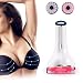 Carer Electric Breast Enhancer Red LED light and Vibration Breast Enlargement Handheld Massager Device with LCD Display