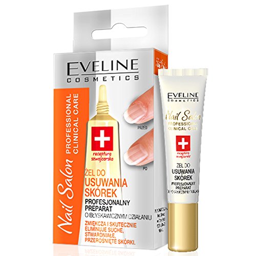 EVELINE Cosmetics Nail Salon Cuticle Remover Gel Softens & Eliminates Dry Cuticles 10ml
