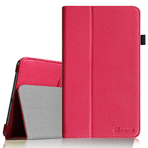 Fintie Samsung Galaxy Tab 4 8.0 Hülle Case - Slim Fit Folio Kunstleder Schutzhülle Cover Tasche mit Ständerfunktion für Samsung Galaxy Tab 4 8.0 SM-T330 SM-T335 (mit Auto Schlaf / Wach Funktion), Magenta