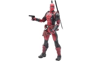 OBLRXM Figurine Deadpool, Super-héros - 17cm, Marvel Avengers Titan Hero Serie (9 articulations Mobiles), Für Kinder AB 3 Jahren