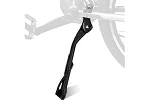 TAIKOUL 24-29 Pollici Portabiciclette, cavalletto Laterale Regolabile in Altezza con Portata Fino a 35 kg, portabiciclette Antiscivolo per e-Bike, Bici da Trekking, Mountain Bike, City Bike