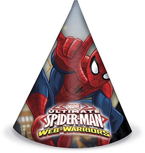Procos 10108574B – Kinderpartyset – Ultimate Spiderman – Web Warriors, Größe XL, 72-teilig - 11