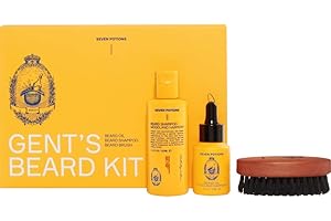 Seven Potions Kit Barba Uomo - Con Olio da Barba, Shampoo da Barba e Spazzola da Barba - Il Kit Barba Definitivo - Una Fantastica Idea Regalo da Uomo per la Cura della Barba - Woodland Harmony