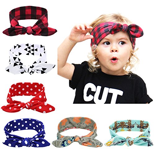 Itaar Baby Headbands Elastic Rabbit Ears Headdress Girl's Soft Turban Knot