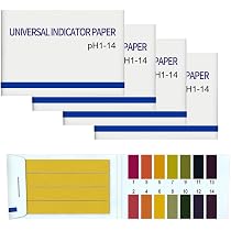 480 PH-Teststreifen Lackmuspapier – Messbereich 1–14, Für Urin, Speichel, Wasser, Lebensmittel, 6x 80er Pack, Schnelle Ergebnisse In 15 Sekunden